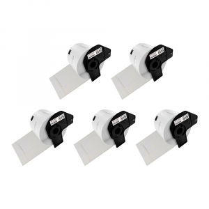 Labels - Set 5 Labels DK-11209 29mm x 62mm plastic holder included compatible Brother DK-11209 DK11209