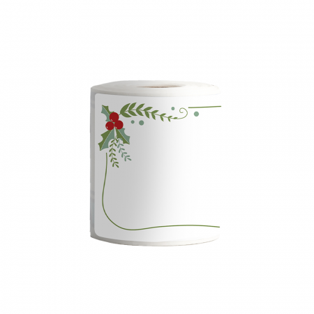 Etichete termice mari 50 x 80 mm model Cadou Craciun pentru imprimanta AIMO Phomemo M110 M200 M220 100 etichete [1]