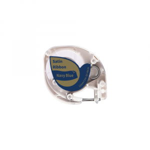 Satin (Aimo) Labels only for P12 - AIMO textile labels 12mm x 2m, satin, gold/dark blue, thermal transfer, only for AIMO P12PRO, Q5-RN34