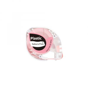 Aimo P12 LetraTag Labels - Universal labels 12mm x 4m pink plastic Q5-TBP31