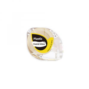 Aimo P12 LetraTag Labels - Universal labels 12mm x 4m yellow plastic Q5-TBY31 91202 S0721650