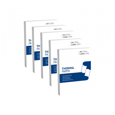 Imprimante - Hartie termica AIMO Tattoo, 100 coli/pachet, pentru Imprimanta AIMO M08F si toata seria Brother PJ, AIMO DS-ZP139-Tattoo-A4