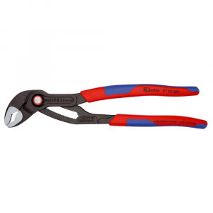 KNIPEX Hand Tools - KNIPEX Cobra High-tech 250 mm adjustable pliers for installers, self-locking device, red-blue handle sleeves, 8722250