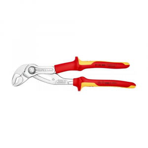 KNIPEX Hand Tools - KNIPEX Cobra VDE High-tech 250 mm adjustable pliers for installers, self-locking device 8726250
