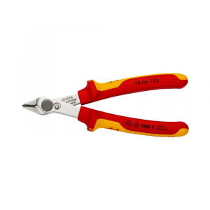 KNIPEX Hand Tools - KNIPEX 78 06 125 High precision electronic pliers, VDE tested, stainless steel