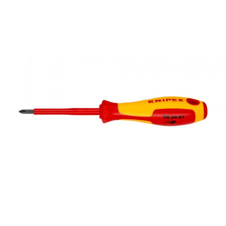 VDE Insulated Tools - KNIPEX Screwdrivers for cross screws, VDE, 187 mm, 1000 V, 98 24 01