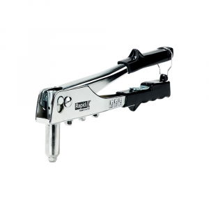 Rapid Rivet Nut Pliers - Rapid Hobby Riveter, 4 interchangeable riveting heads, soft grip handle, for Hobby work 5001129