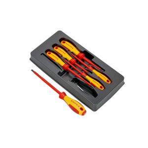 Scule de mana - Set 6 surubelnite VDE Dreapta, Phillips, Pozidriv KNIPEX 002012V04, pentru electricieni
