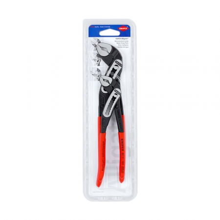 KNIPEX pliers for plumbers - Knipex Aligator Set, 2 x Adjustable Pliers, for Plumbers, Self-Locking Device, Multi-Component Handles, 180-250mm, 00 31 20 V02
