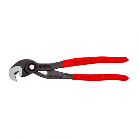 Cleste reglabil papagal - Cleste cheie Knipex Raptor, pentru automotive, dispozitiv autoblocare, prindere ferma, maner confortabil,  250 mm, 87 41 250