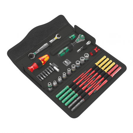 Wera VDE screwdriver set - Set VDE Wera Kraftform Kompakt W2 Maintenance with pouch 35 pieces 325 x 145 x 65 mm 05135870001