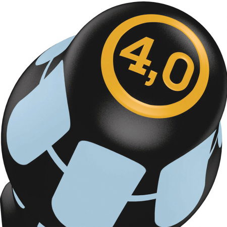 Surubelnita INOX Wera 3335 dreapta 0.8 x 4.0 x 4.0 x 100 x 98 cap Lasertip maner gri-bleu antirostogolire 05032003001 [1]