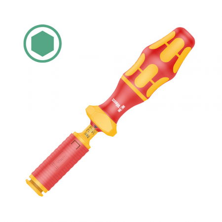 Wera VDE screwdriver set - Adjustable torque screwdriver handle WERA Kraftform 7441 VDE 1.2 - 3.0 Nm 192 mm Multicomponent Anti-roll 05074750001