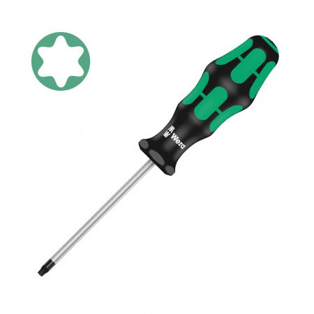 Wera electrician screwdriver set - Wera Universal Screwdriver 367 TORX TX25 5.0 x 100 x 105 corrosion protection green anti-roll handle 05028012001