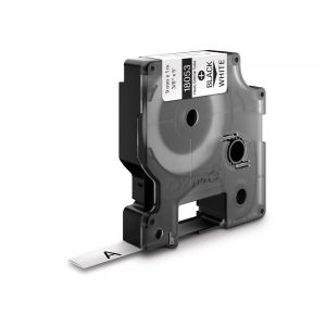 Etichete Tuburi termocontractibile - Etichete tub termocontractibil DYMO ID1 9mm x 1.5m negru/alb 18053 S0718280 DY18053