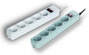 Retelistica & Supraveghere - Prelungitor 5 prize cu protectie, incarcare max.16A cu siguranta, buton ON/OFF, din plastic rezistent la caldura, protectie fluctuatii de curent si copii, lungime cablu: 3m, Alb, GEMBIRD 