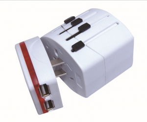 Retelistica & Supraveghere - Adaptor priza travel Universal Spacer, 2 x USB, +150 tari 