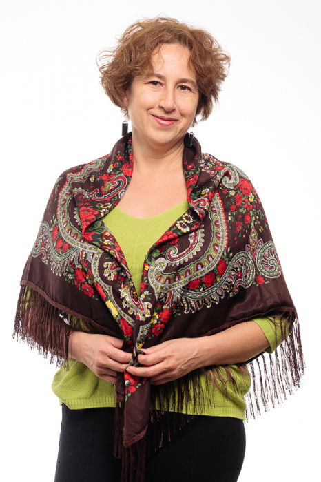 Bluza fin tricotata bob de orez, cu maneca fluture 3/4, verde deschis [4]