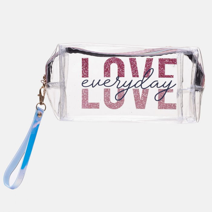 Set doua portfarduri, material textil negru/auriu cu model si material plastic transparent [3]