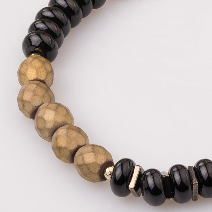 Bratara cu onix si hematit auriu [2]