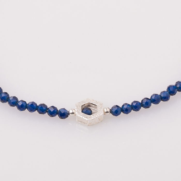 Bratara subtire din cubic zirconia si piesa din argint [2]