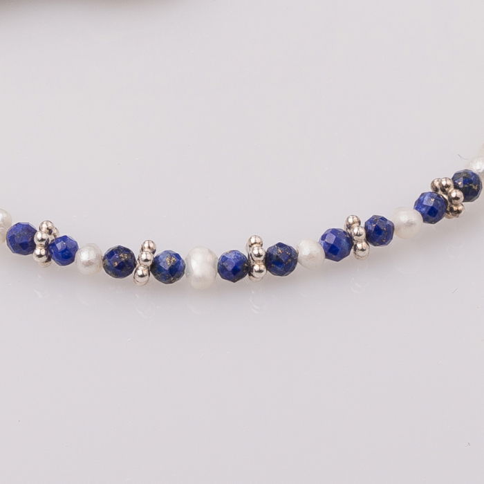 Bratara subtire din perle cu lapis lazuli [2]