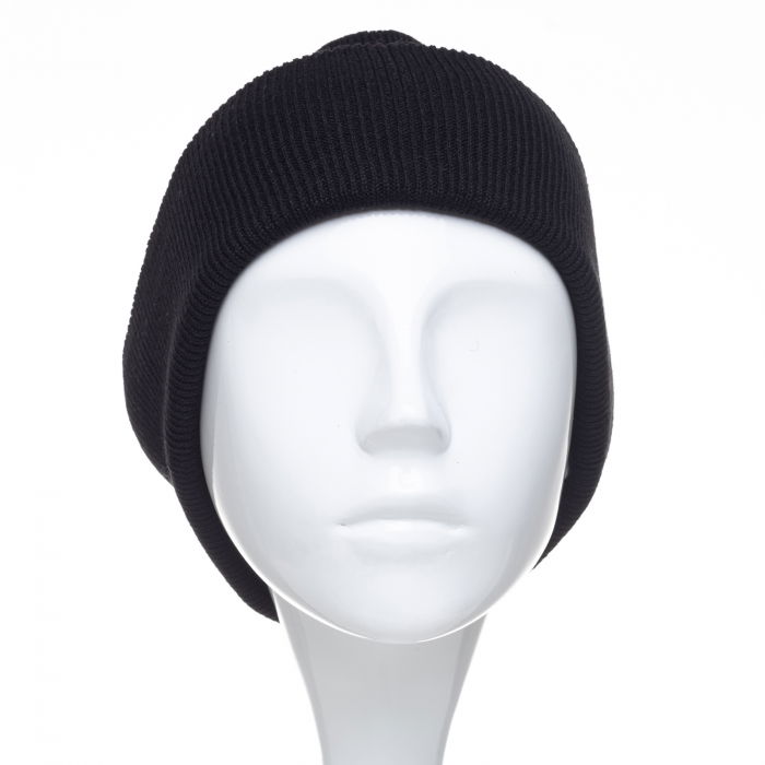 Caciula unisex model clasic tricotat, dublata in interior, negru [2]