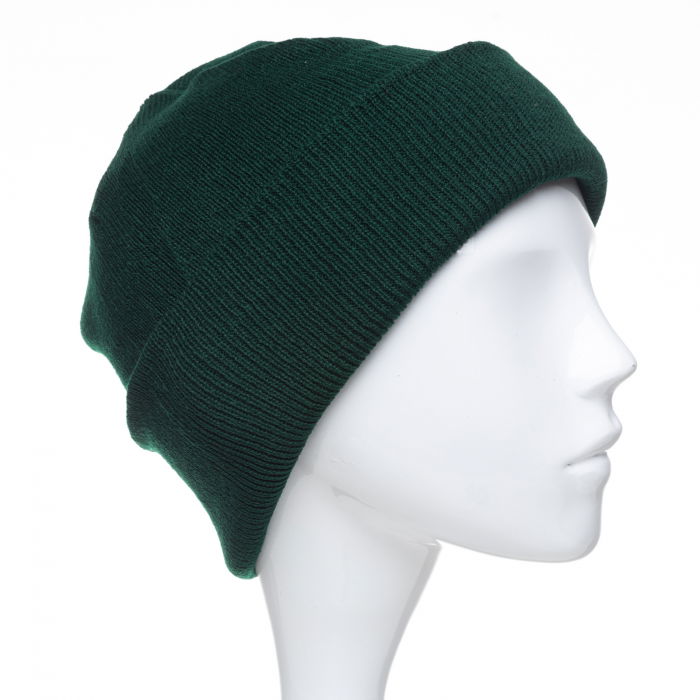 Caciula model clasic tricotat, dublata in interior, verde inchis [1]