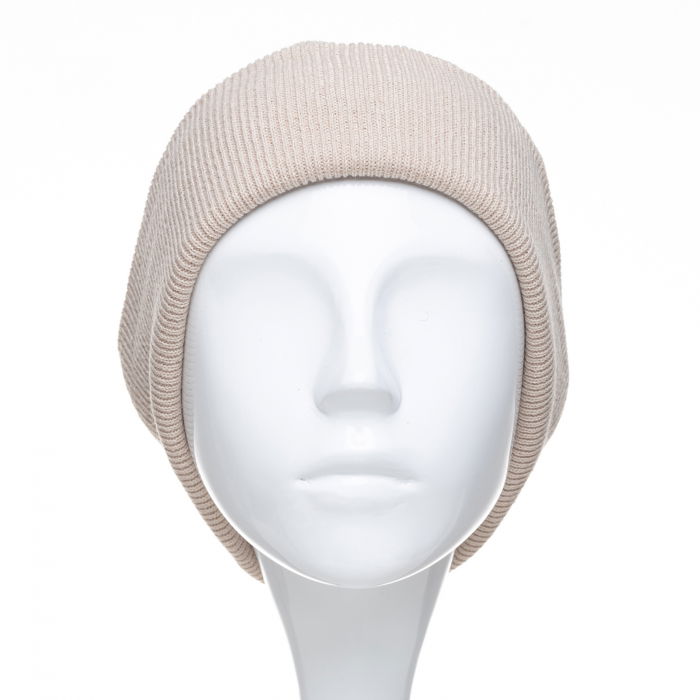 Caciula unisex model clasic tricotat, dublata in interior, bej [2]