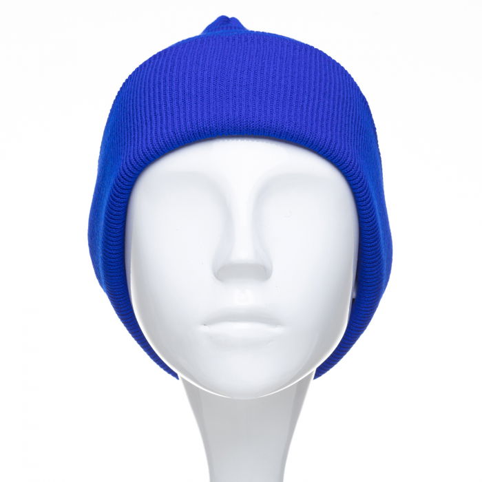 Caciula unisex model clasic tricotat, dublata in interior, albastru electric [2]