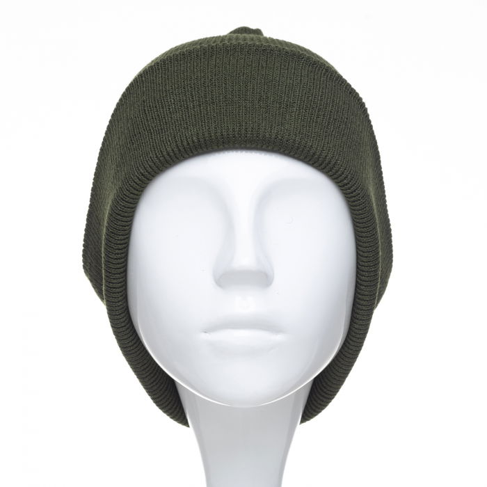 Caciula unisex model clasic tricotat, dublata in interior, kaki [2]