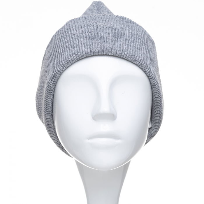 Caciula unisex model clasic tricotat, dublata in interior, gri [2]