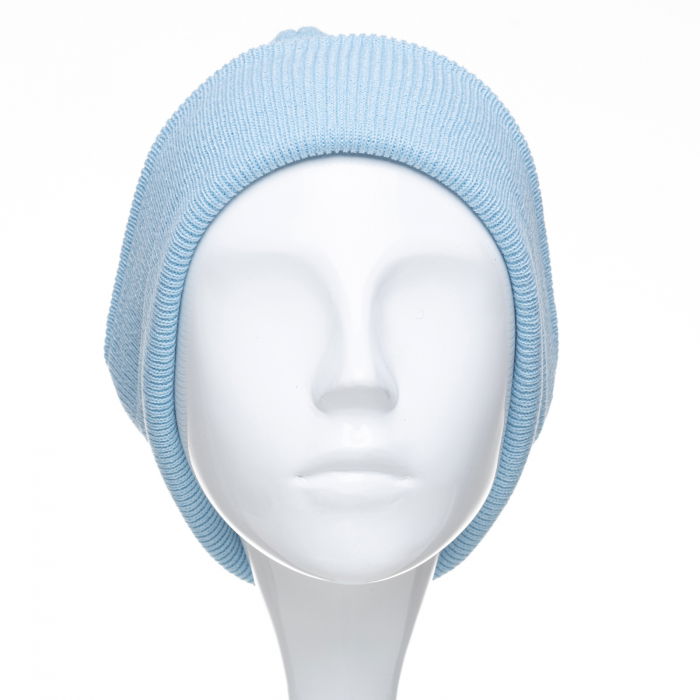 Caciula unisex model clasic tricotat, dublata in interior, bleu [2]