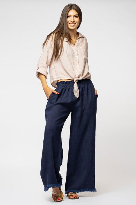 Camasa neagra din in cu nod in fata [5]