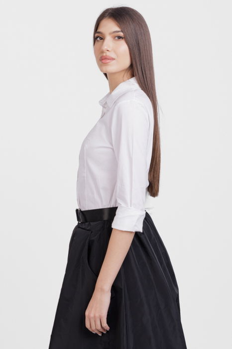 Camasa alba cambrata, cu guler clasic [2]