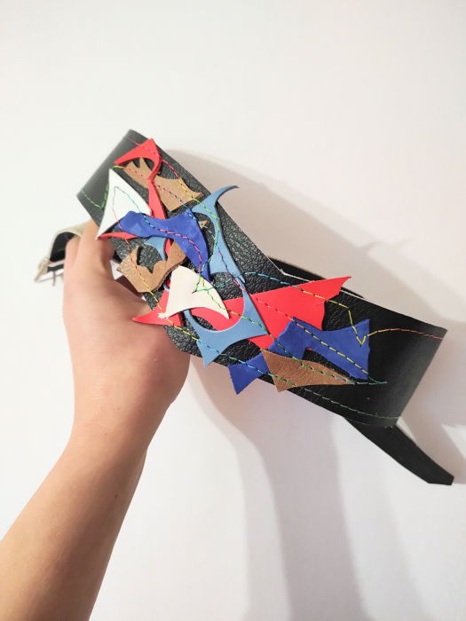 Centura asimetrică din piele naturală [2]