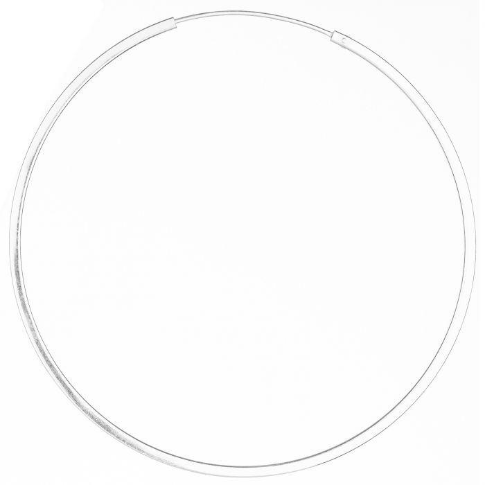 Cercei Creole mari din argint 925, cu sectiune patrata si diametru de 5.5 cm [1]