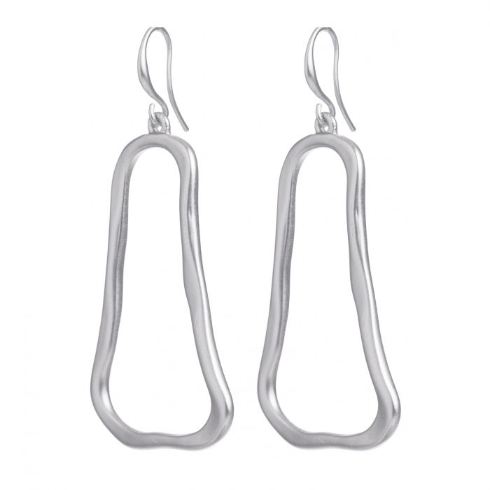 Cercei din ZAMAC rodiat cu forma de clopotel stilizat [2]