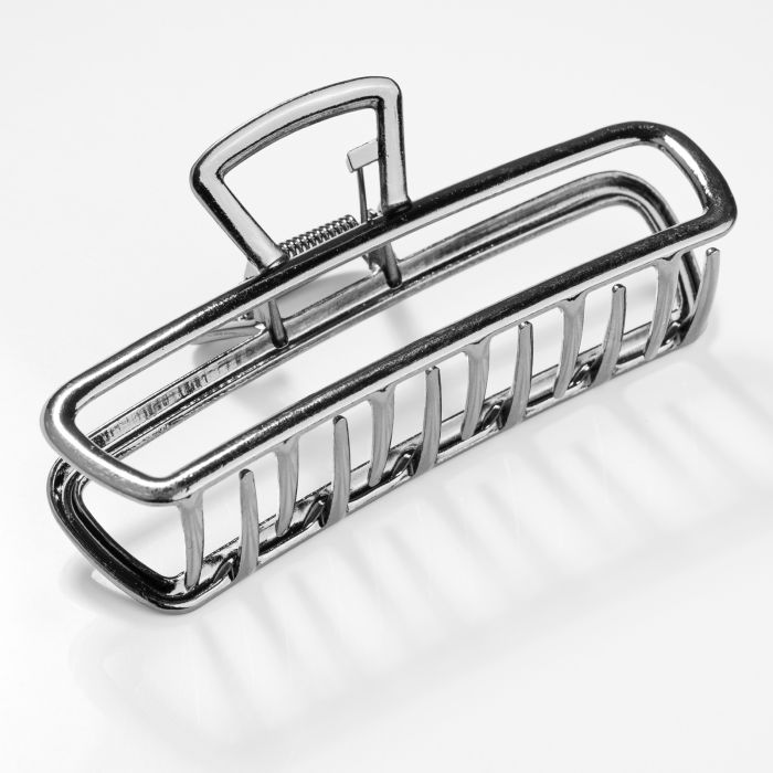 Clama par metalica dreptunghiulara, argintiu inchis [1]