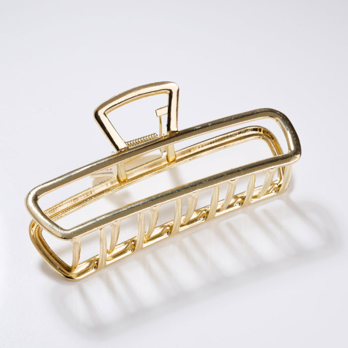 Clama par metalica dreptunghiulara, aurie [1]