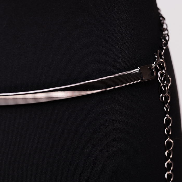 Curea metalica argintie [3]