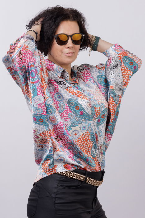 Curea metalica aurie 2.5 cm,  impletitura flexibila [5]