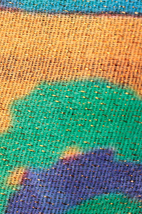 Esarfa cashmere cu fir de lurex, doua fete imprimata cu un model fantasmagoric gen Desigual [3]