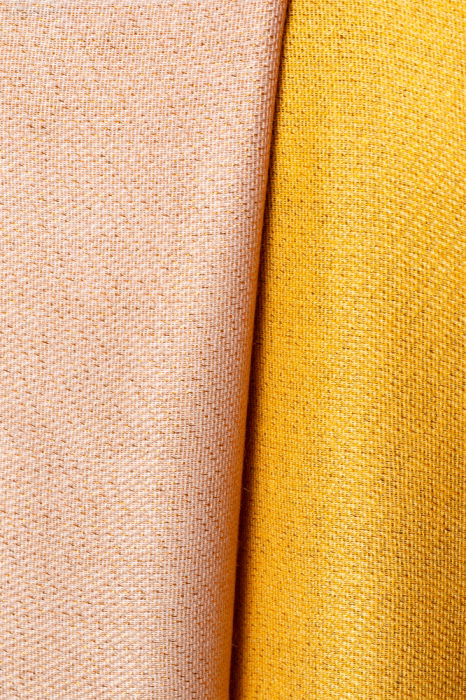 Esarfa cashmere cu fir din lurex, doua fete uni, galben si bej [2]