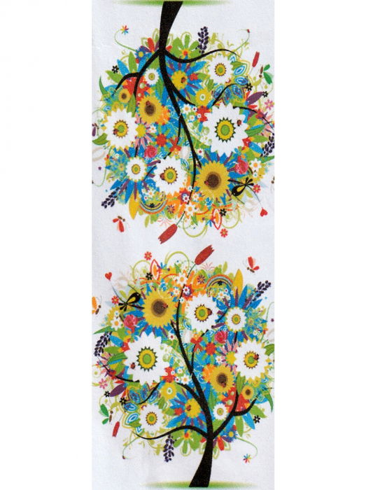 Esarfa cu doua fete, din matase, cu imprimeu pisici impodobite in oras [3]