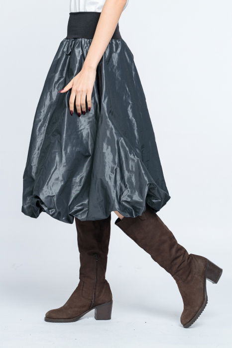 Fusta gri metalizat, tip gogosar, din tafta [3]