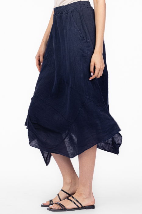 Fusta din in cu un colt prins, bleumarin [2]