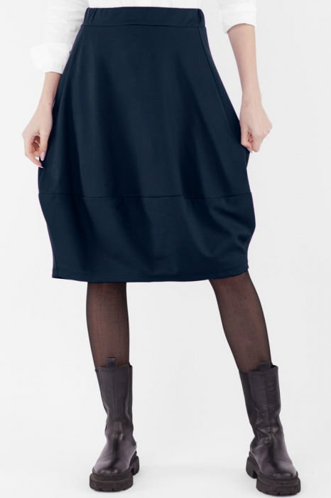 Fusta lalea din jerseu de bumbac, bleumarin [3]