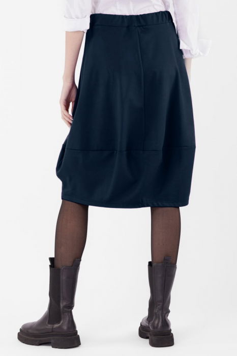 Fusta lalea din jerseu de bumbac, bleumarin [4]