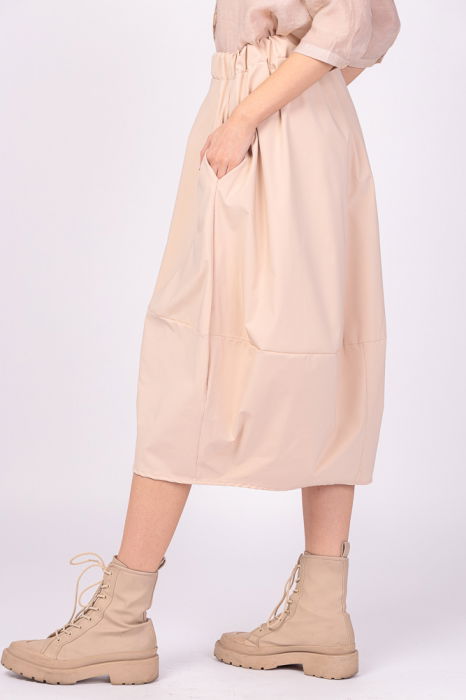 Fusta lalea din tafta bej [5]